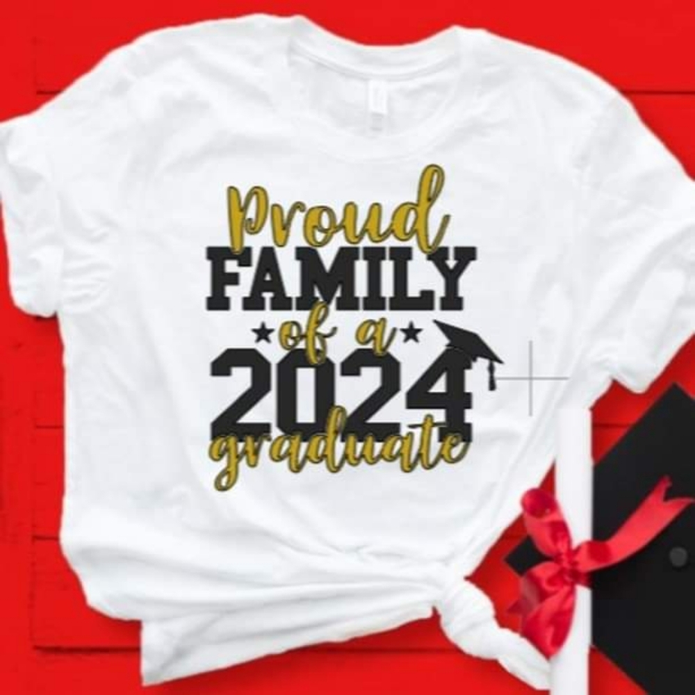 Proud family of graduate 2024 shirt